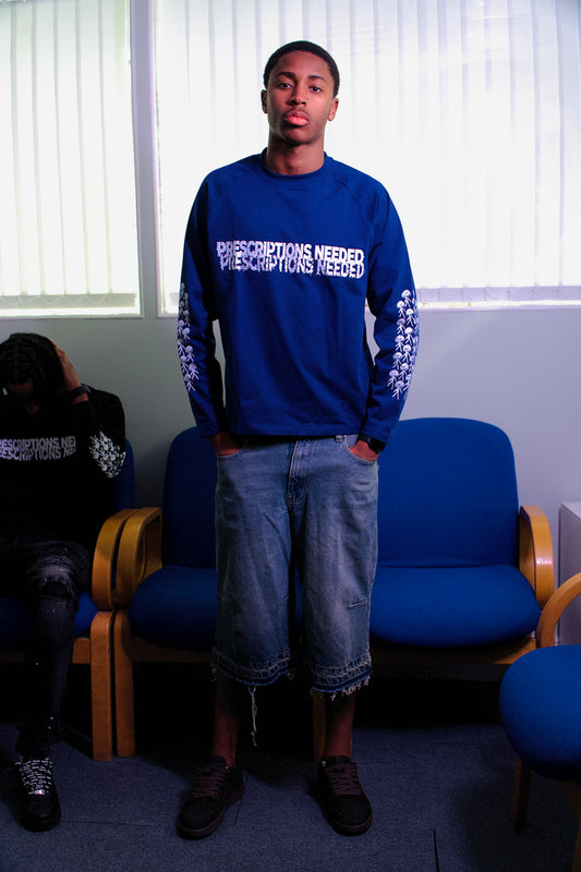 Malade prescriptions needed long sleeve shirt blue