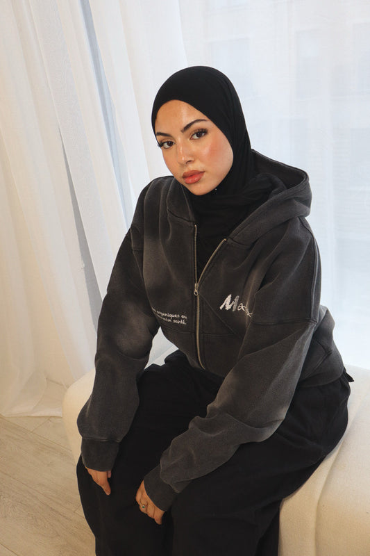 Malade Black Sun Faded Hoodie