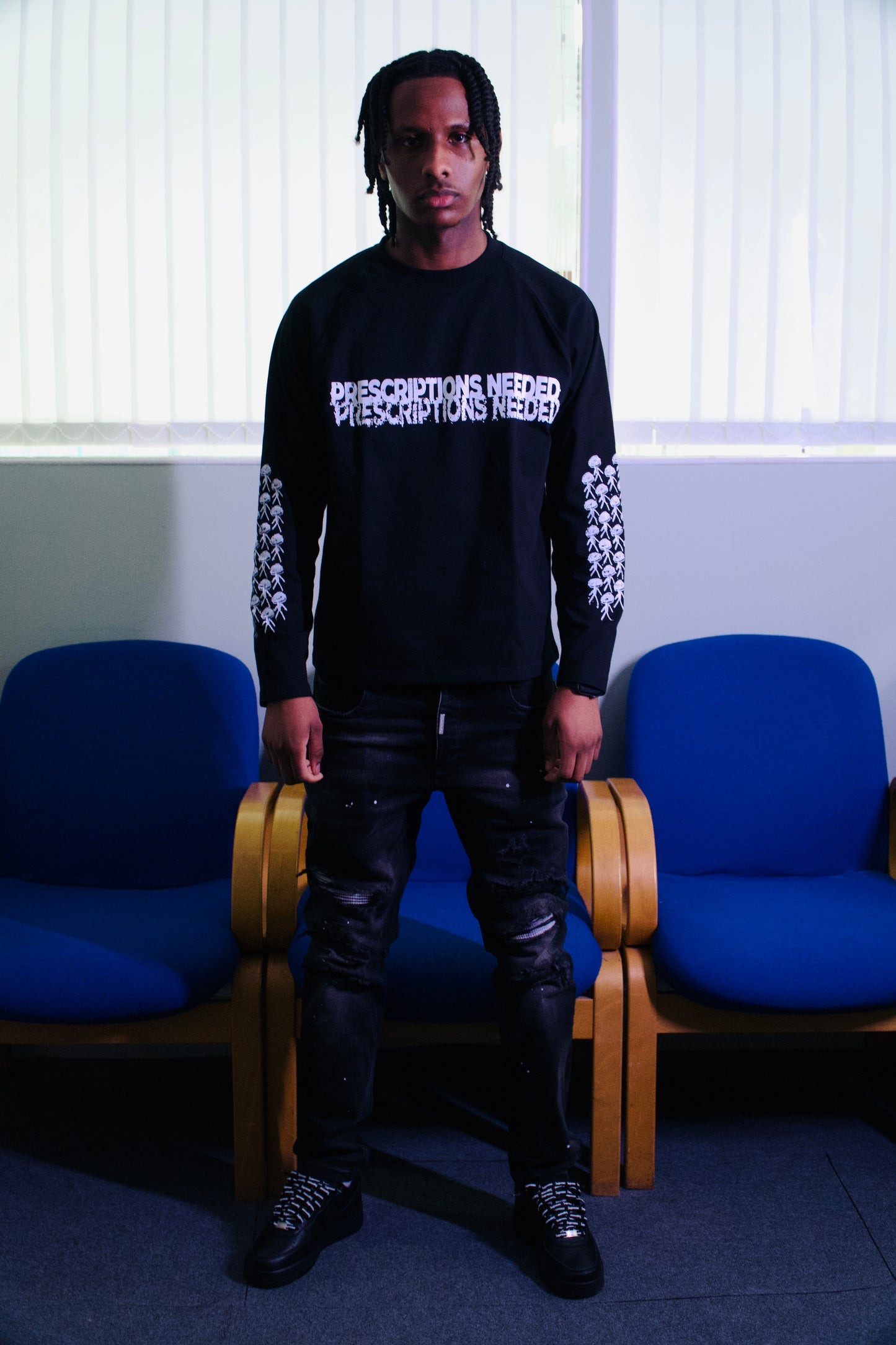 Malade prescriptions needed Long sleeve shirt Black