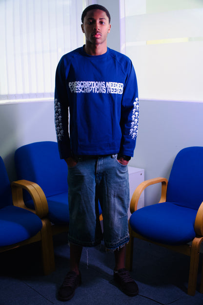 Malade prescriptions needed long sleeve shirt blue