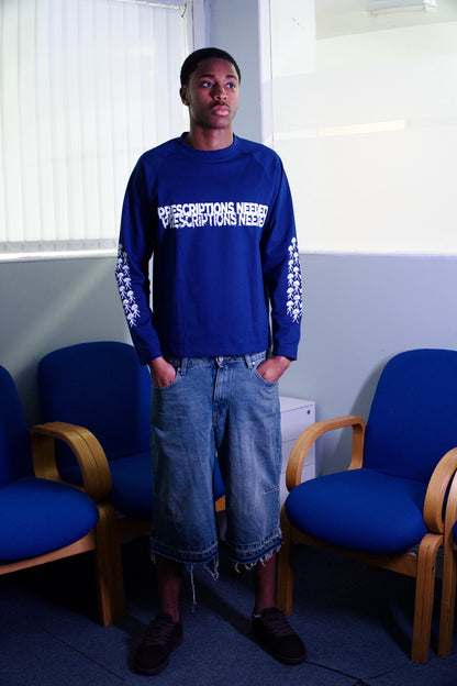 Malade prescriptions needed long sleeve shirt blue